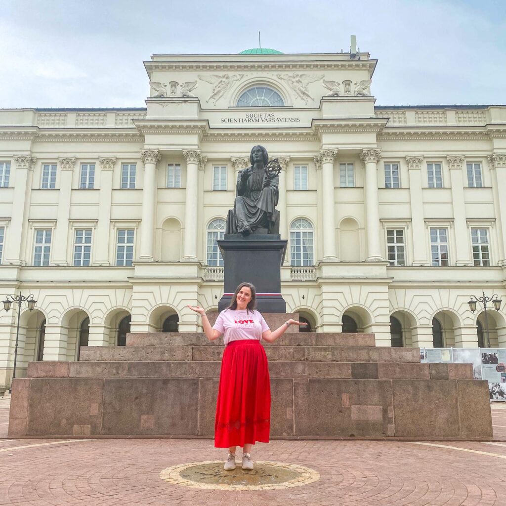 Nicolaus Copernicus statue in Warsaw, Poland